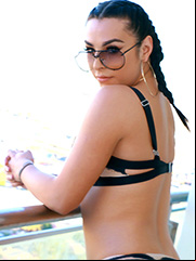 Chanel Santini On Balcony